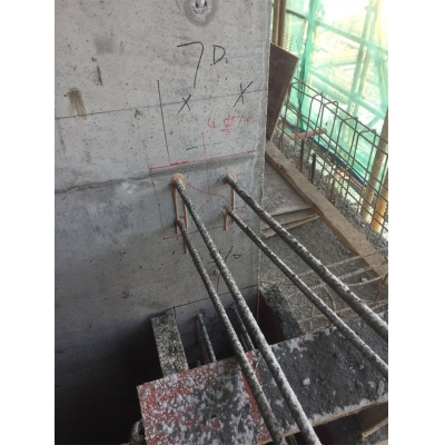 二次結構植筋標注位置及鋼筋規(guī)格