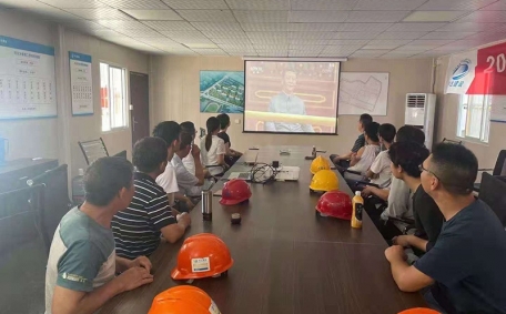 工地黨支部組織觀看建黨百年慶典活動(dòng)